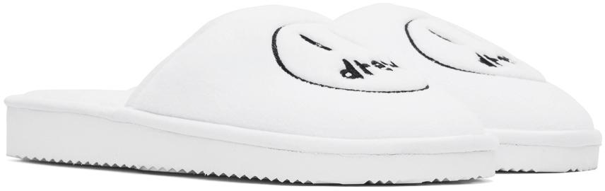 SSENSE Exclusive White Painted Mascot Slippers商品第4张图片规格展示