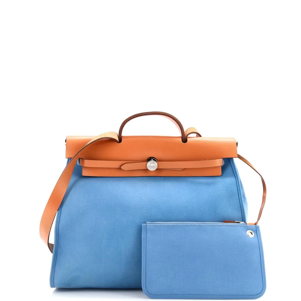 商品[二手商品] Hermes|Herbag Zip Leather and Toile 39,价格¥12869,第2张图片详细描述