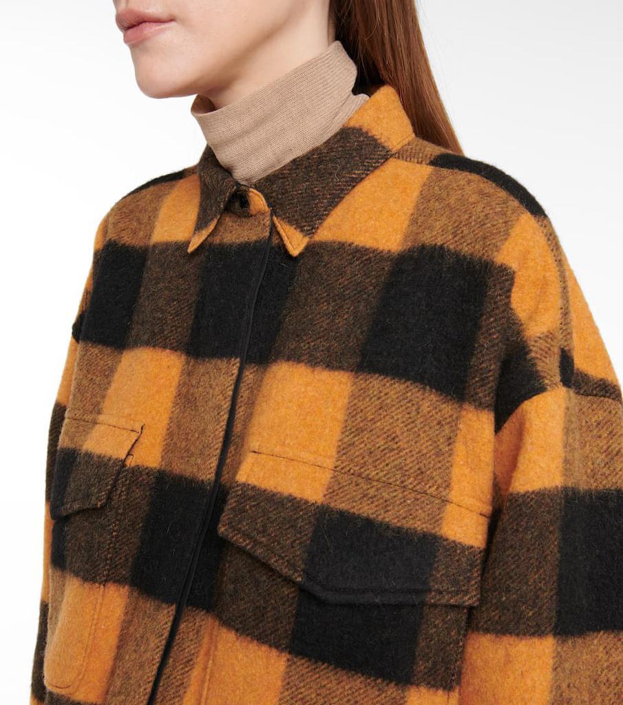 商品MM6|格纹羊毛混纺衬衫式夹克,价格¥3412,第6张图片详细描述