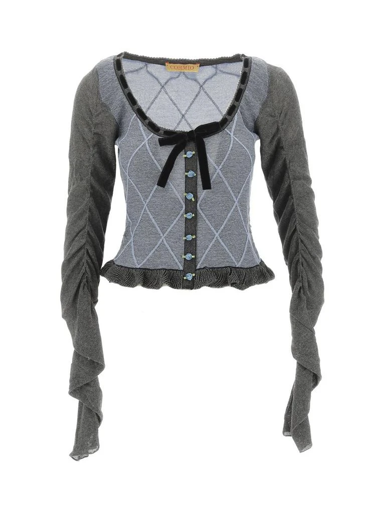 商品CORMIO|Cormio Elena Bow Detailed Knitted Top,价格¥2661,第1张图片
