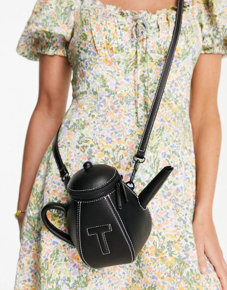 商品Ted Baker London|Ted Baker Teapott cross body bag in black,价格¥737,第3张图片详细描述