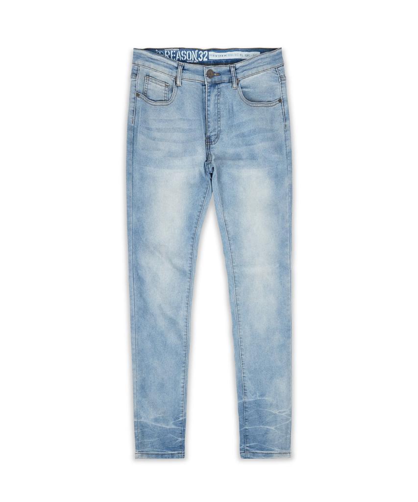 商品Reason Clothing|Wyatt Light Wash Slim Jeans,价格¥148,第6张图片详细描述