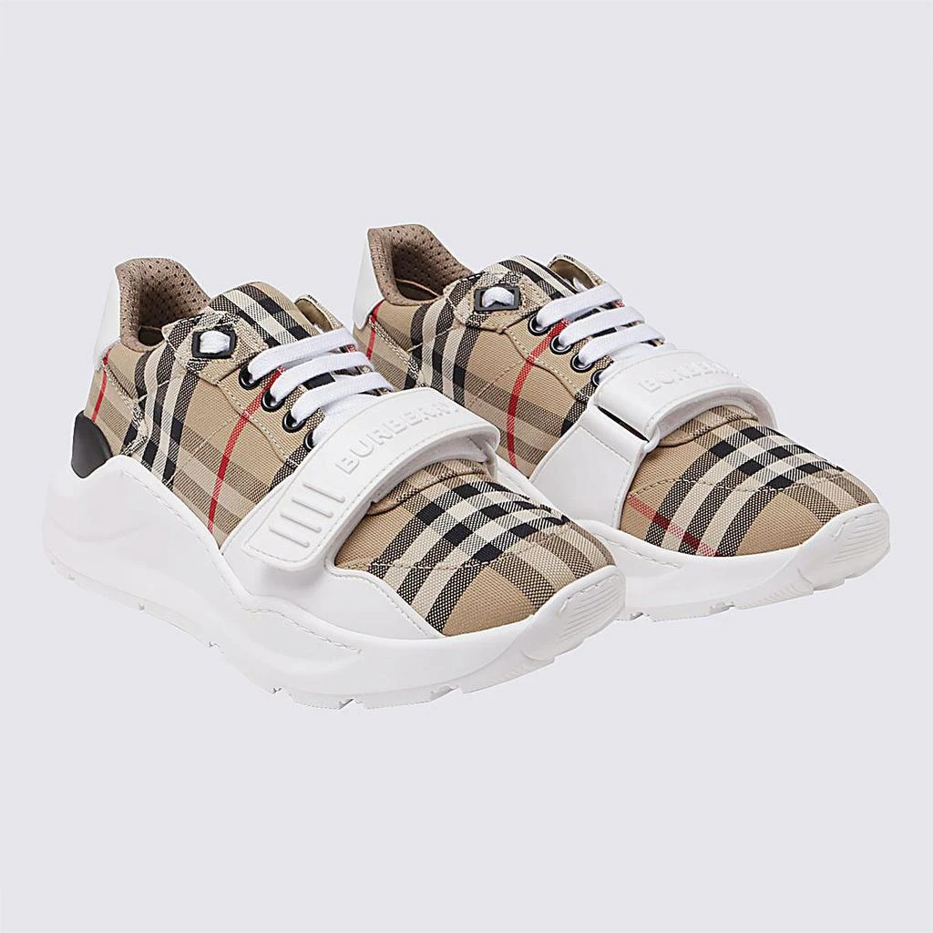 商品Burberry|Burberry Archive Beige Canvas New Regis Sneakers,价格¥3657,第2张图片详细描述