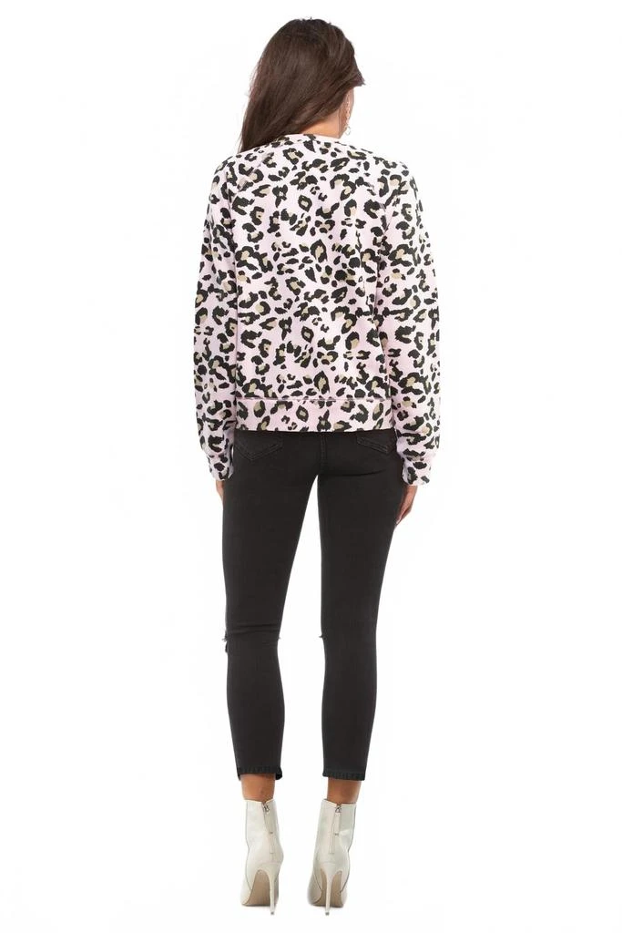 商品BRUNETTE THE LABEL|Middle Sister Crewneck Sweatshirt In Pink Leopard,价格¥594,第4张图片详细描述