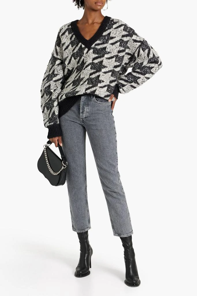 商品Rag & Bone|Edith houndstooth jacquard-knit sweater,价格¥893,第2张图片详细描述