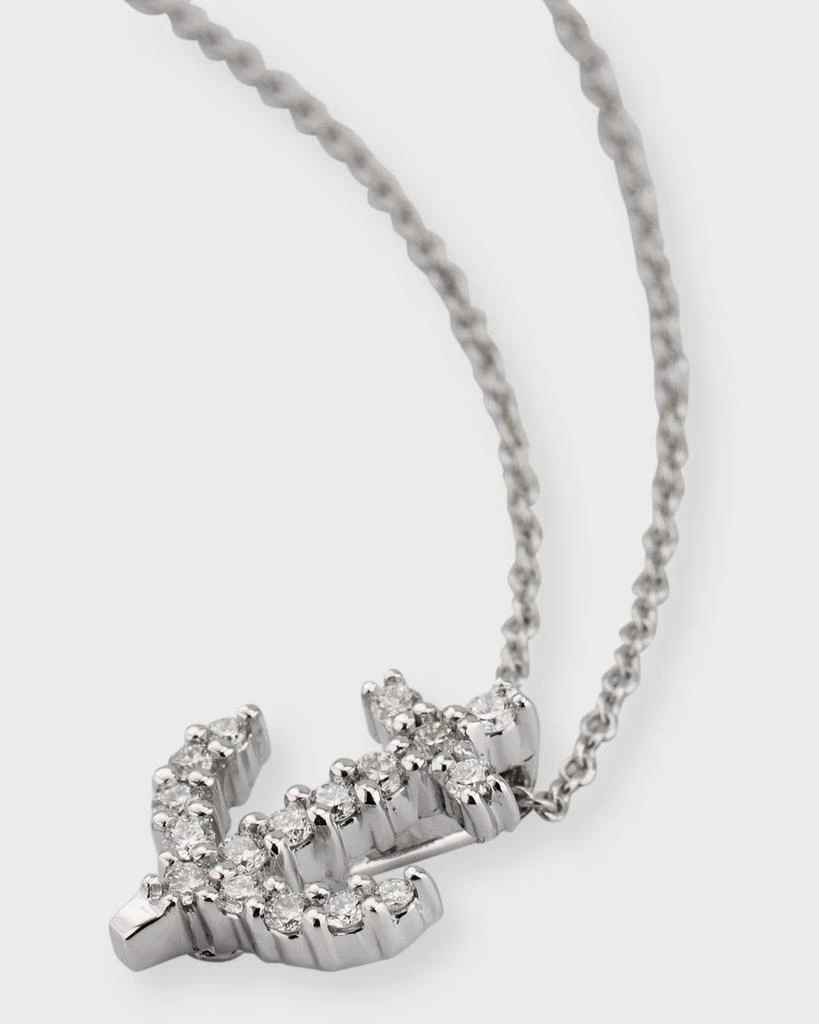 商品Roberto Coin|Anchor Tiny Treasure Necklace in White Gold,价格¥10788,第3张图片详细描述