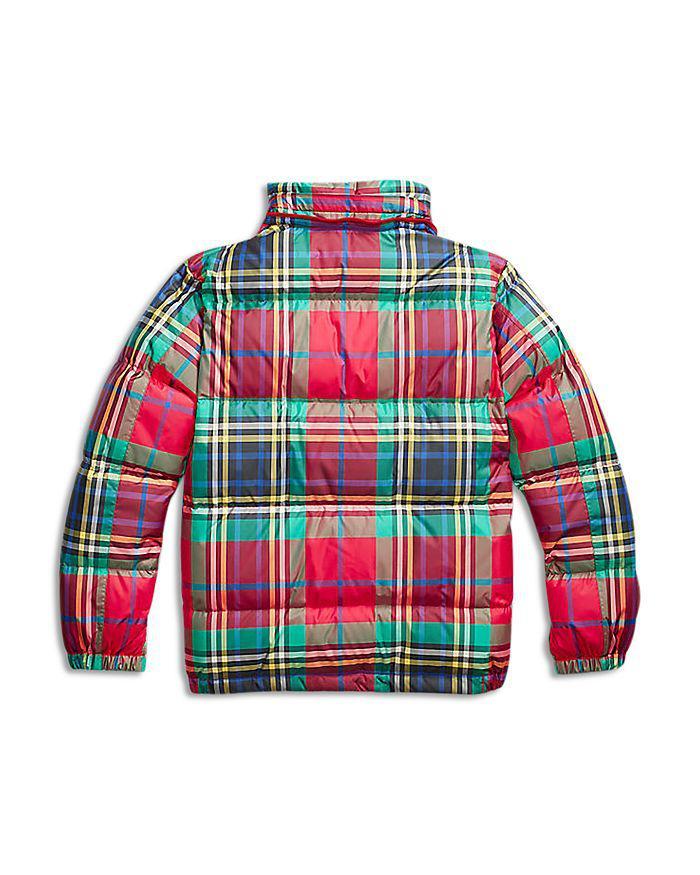 商品Ralph Lauren|Boys' Plaid Water-Repellent Down Jacket - Little Kid,价格¥1432,第5张图片详细描述