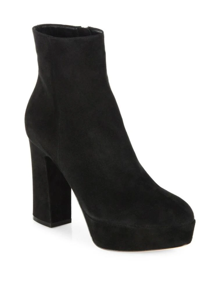 商品Gianvito Rossi|Gianvito Rossi - Texas Suede Platform Booties,价格¥4029,第2张图片详细描述