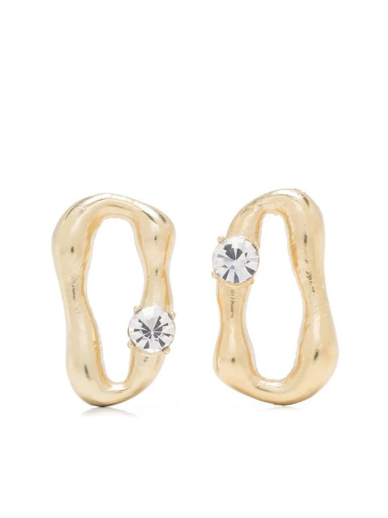 商品FORTE_FORTE|FORTE FORTE SCULPTURE EARRINGS WITH CRYSTALS ACCESSORIES,价格¥1171,第1张图片