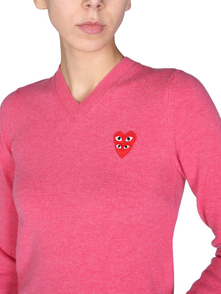 Comme des Garçons Play Jersey With Logo Patch商品第4张图片规格展示