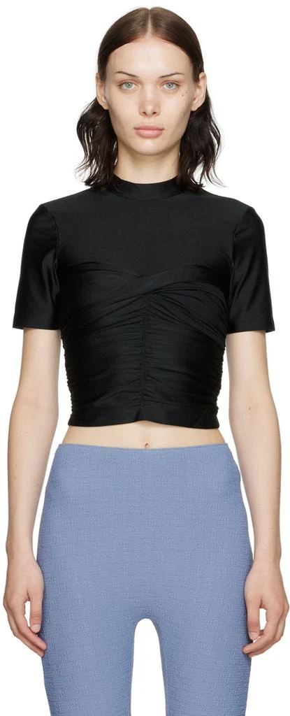 商品Alexander Wang|Black Ruched T-Shirt,价格¥1006,第1张图片