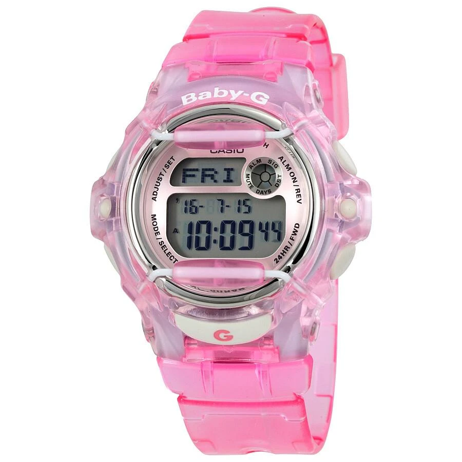 商品Casio|Baby G Pink Resin Digital Ladies Watch BG169R-4,价格¥474,第1张图片