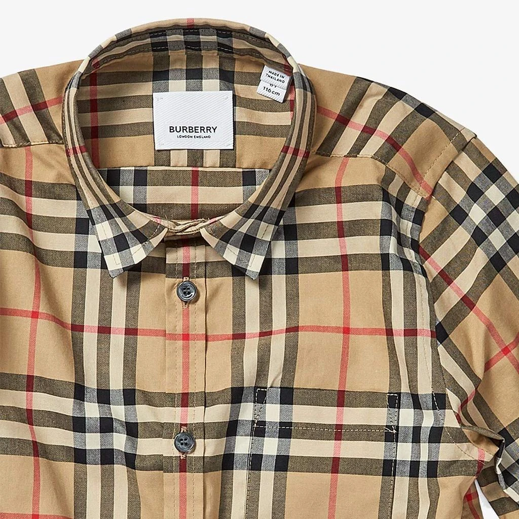 商品Burberry|Fredrick经典格纹口袋长袖衬衫 (小童/大童),价格¥1349,第3张图片详细描述