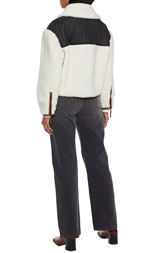 商品FRAME|Shell-paneled faux shearling biker jacket,价格¥1544,第3张图片详细描述