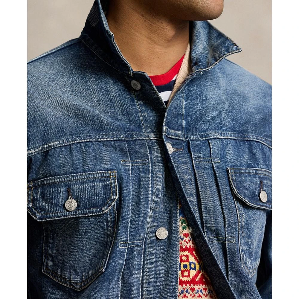 商品Ralph Lauren|Men's Cotton Denim Trucker Jacket,价格¥904,第3张图片详细描述