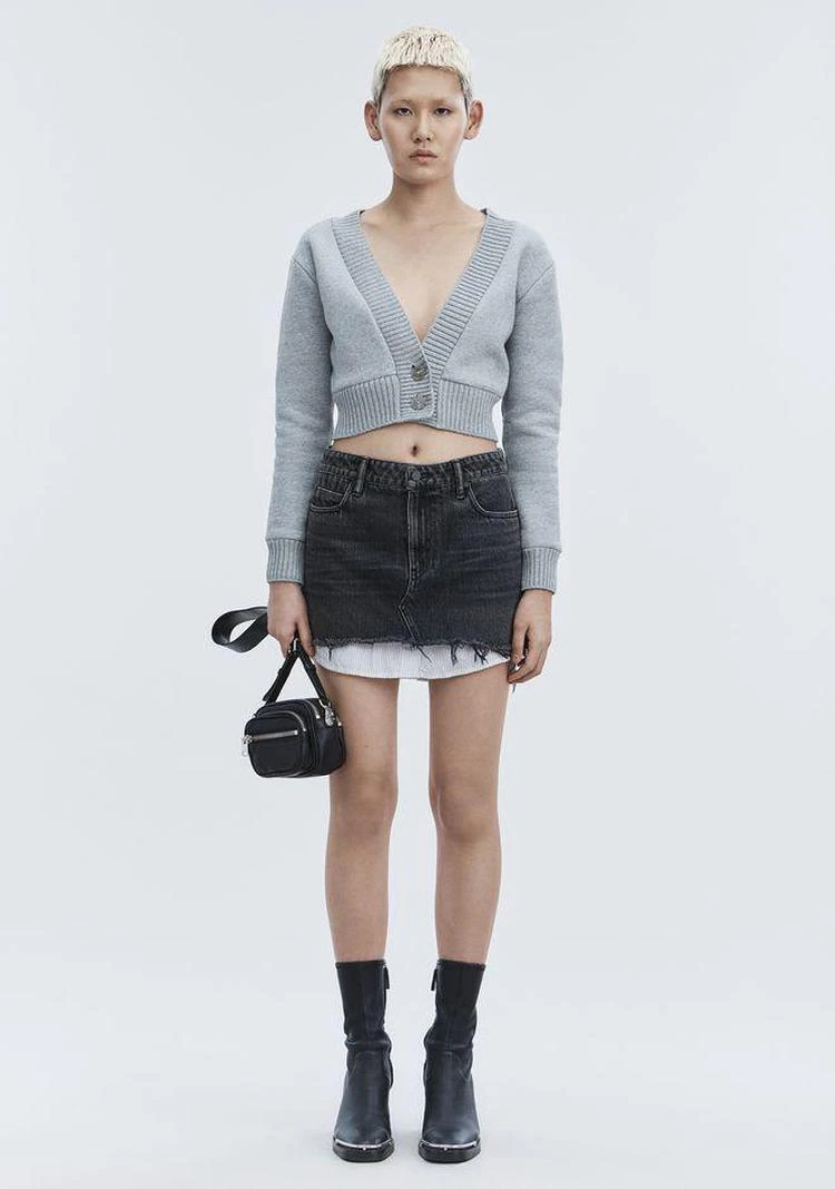 商品Alexander Wang|HI RISE DENIM MINI SKIRT,价格¥889,第1张图片