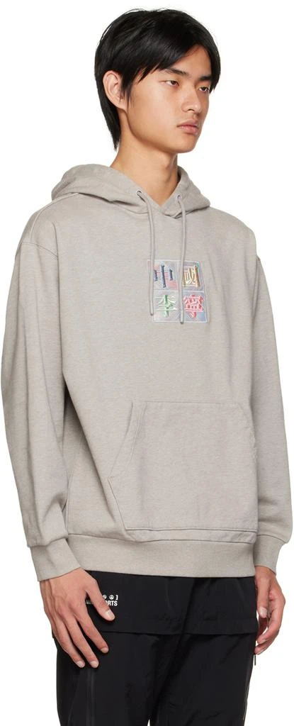 商品Li-Ning|Gray Embroidered Hoodie,价格¥903,第2张图片详细描述