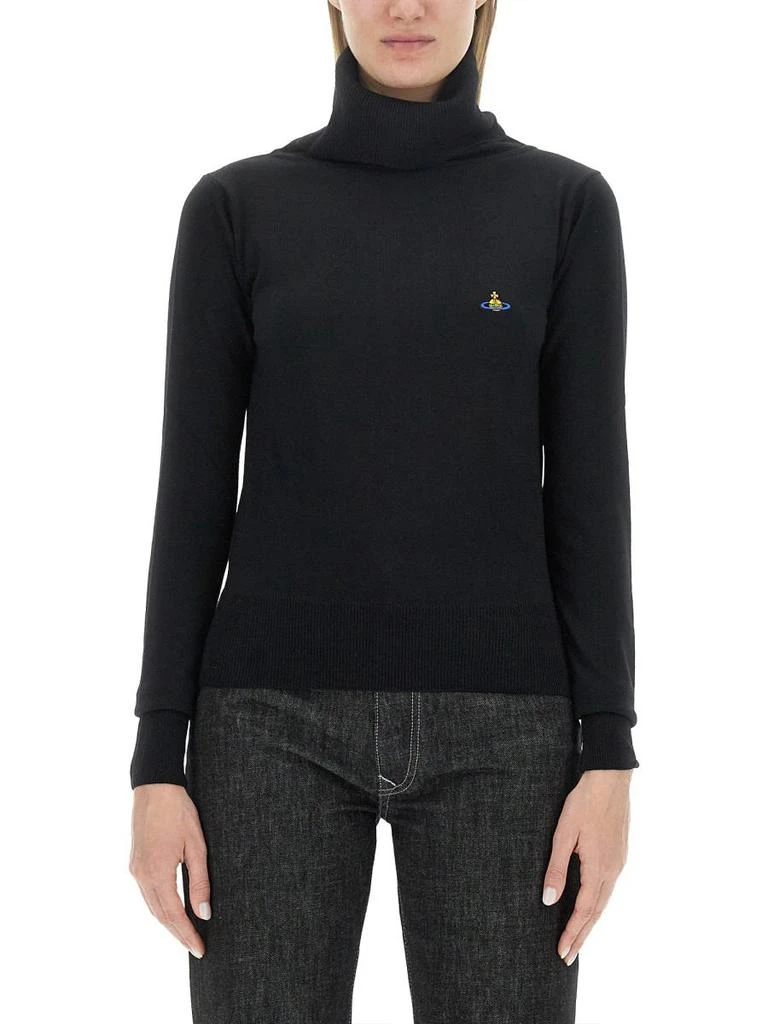 商品Vivienne Westwood|VIVIENNE WESTWOOD TURTLENECK JERSEY "GIULIA",价格¥2469,第3张图片详细描述