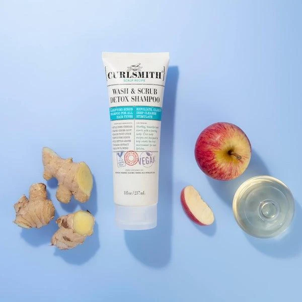 商品CURLSMITH|Curlsmith Wash & Scrub Detox Shampoo 237ml,价格¥114,第3张图片详细描述