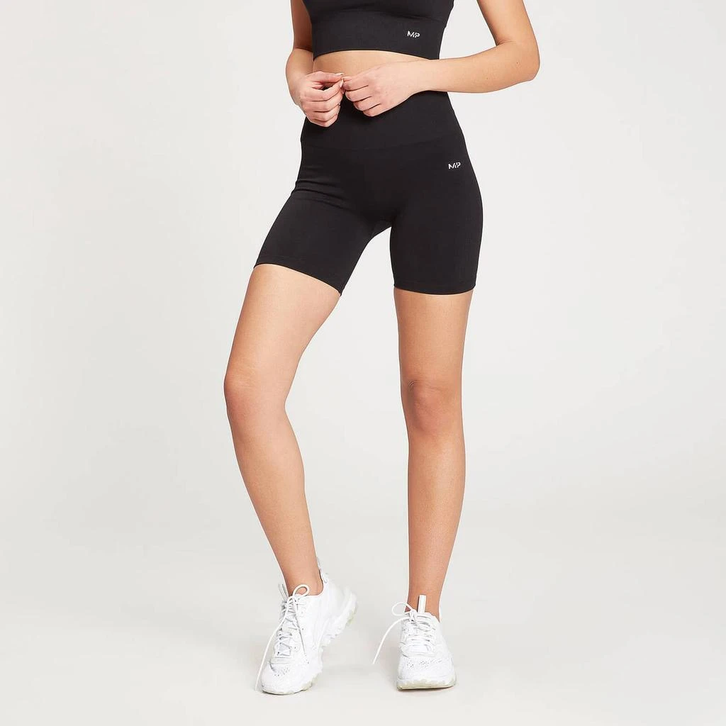 商品Myprotein|MP Women's Shape Seamless Cycling Shorts - Black,价格¥128,第1张图片