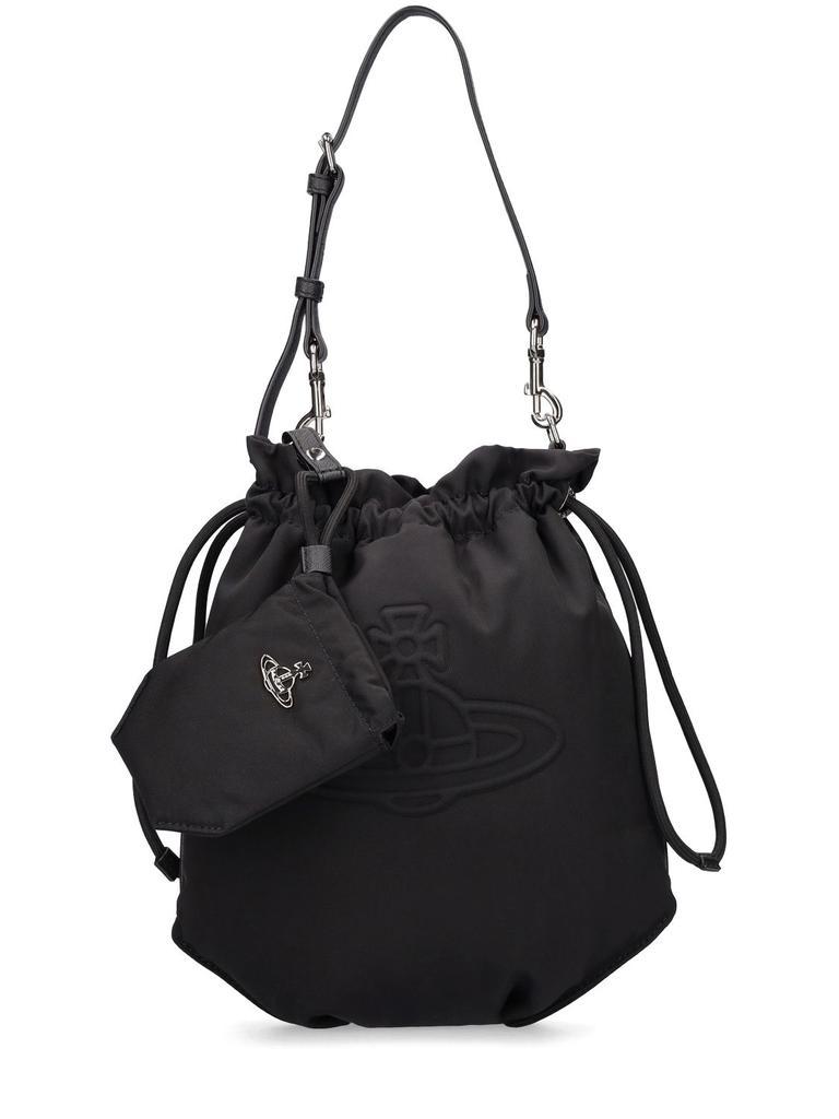 商品Vivienne Westwood|Re-nylon Drawstring Top Handle Bag,价格¥3172,第6张图片详细描述