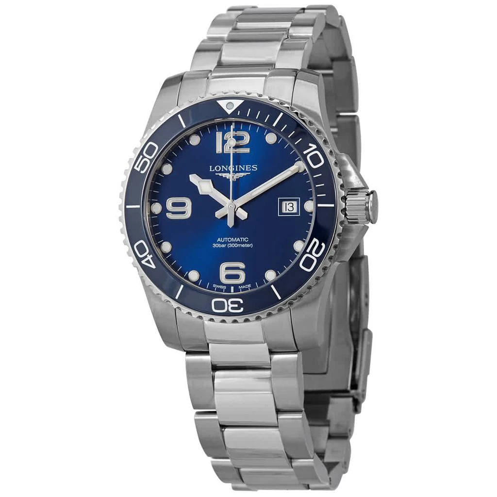 商品Longines|Hydroconquest Automatic Blue Ceramic Bezel 41 mm Men's Watch L3.781.4.96.6,价格¥9357,第1张图片