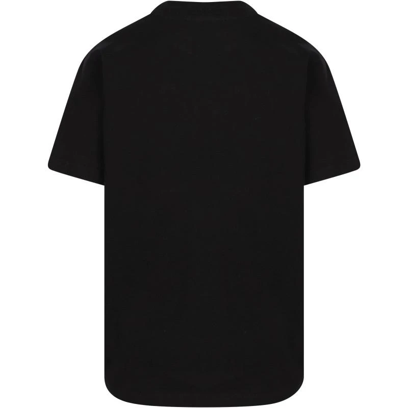 商品Balmain|Neon yellow logo print t shirt in black,价格¥1093,第2张图片详细描述