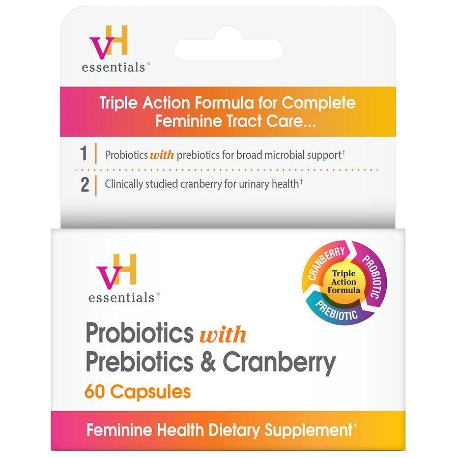 商品VH essentials|Probiotics with Prebiotics and Cranberry Feminine Health Capsules,价格¥74,第1张图片