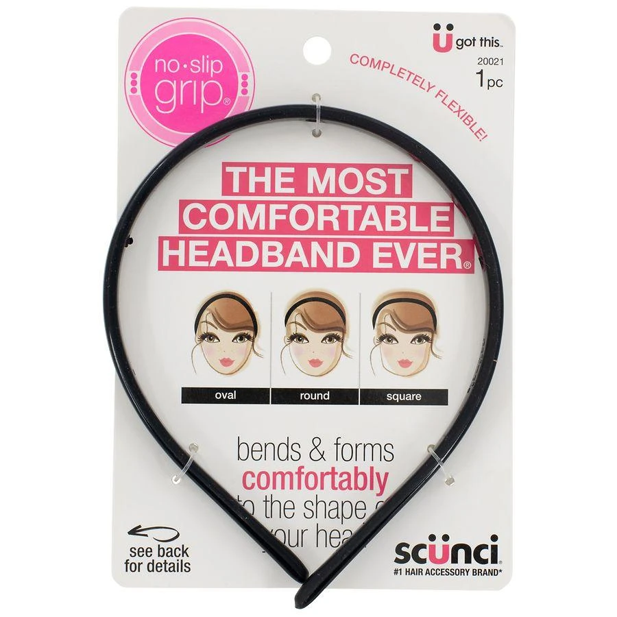 商品Scunci|No-Slip Grip Thin & Bendable Headband,价格¥32,第3张图片详细描述