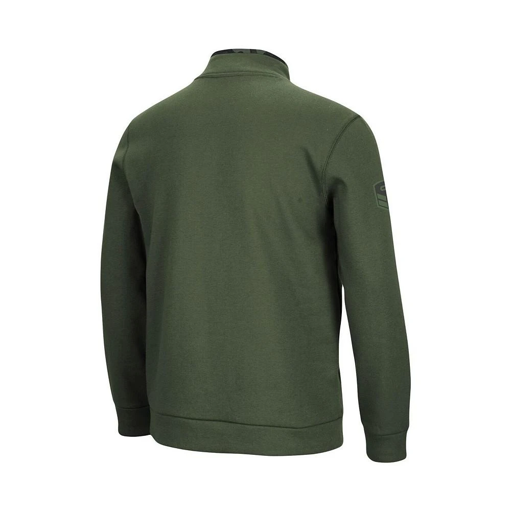 商品Colosseum|Men's Olive Michigan Wolverines OHT Military-Inspired Appreciation Digit Quarter-Snap Jacket,价格¥563,第2张图片详细描述