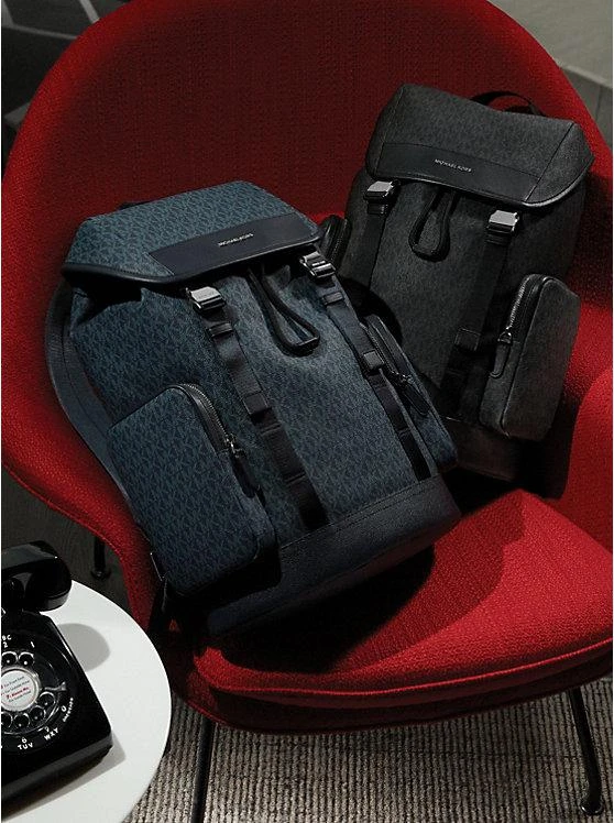 商品Michael Kors|Hudson Logo Backpack,价格¥3369,第5张图片详细描述