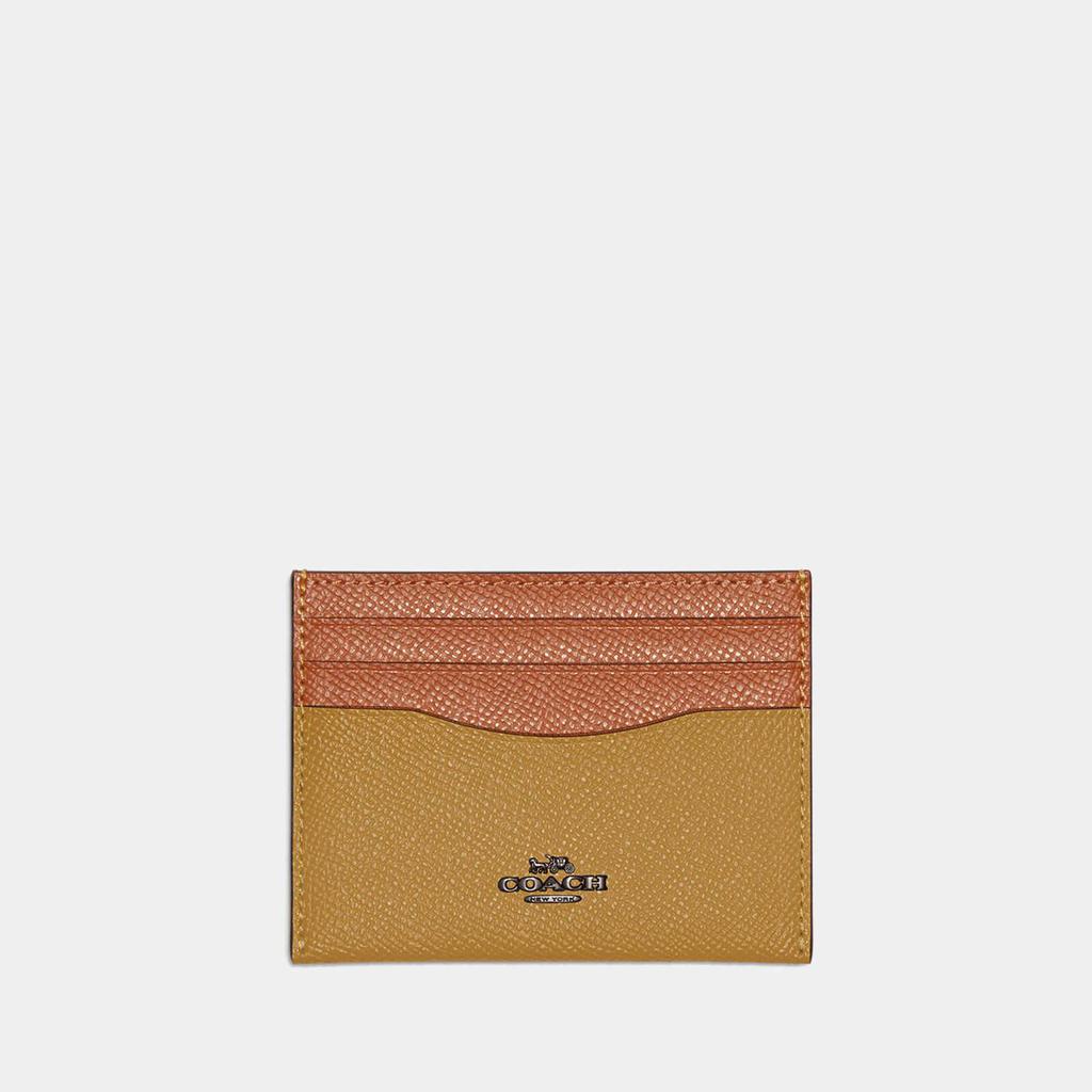 Coach Color-Block Leather Card Case商品第1张图片规格展示