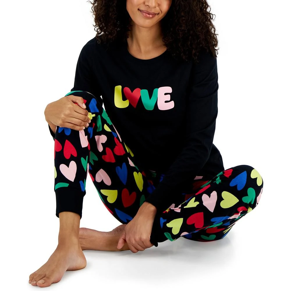 商品Family Pajamas|Women's 2-Pc. Love Pajamas Set, Created for Macy's,价格¥111,第3张图片详细描述