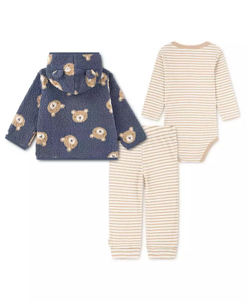 商品Huggies|Baby Boys 3-Piece Bear Hugs Jacket, Bodysuit and Pants Set,价格¥217,第2张图片详细描述