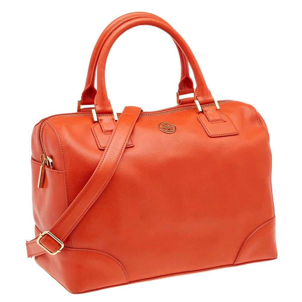 商品[二手商品] Tory Burch|Tory Burch Orange Leather Robinson Middy Satchel,价格¥1223,第3张图片详细描述