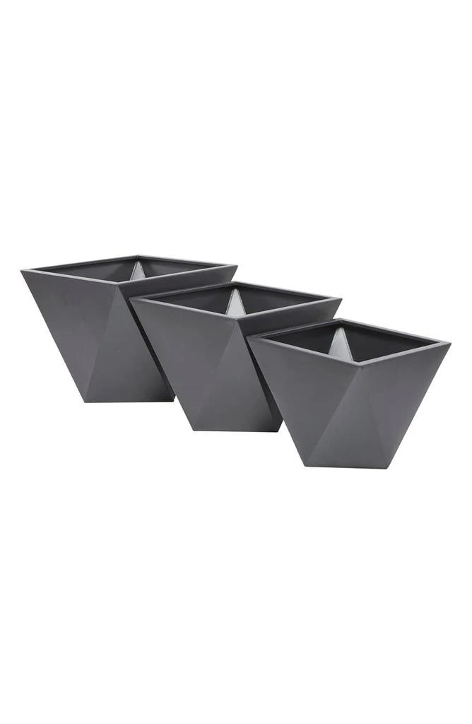 商品VIVIAN LUNE HOME|Gray Metal Modern Planter - Set of 3,价格¥1337,第4张图片详细描述