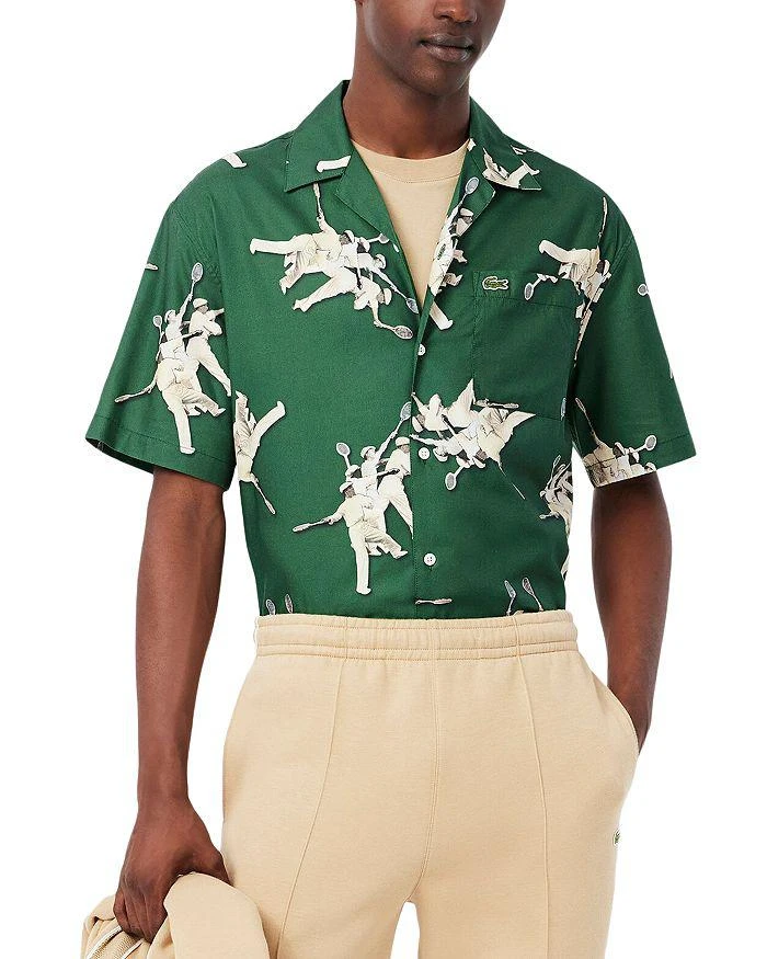 商品Lacoste|Relaxed Fit René Lacoste Print Shirt,价格¥311,第1张图片