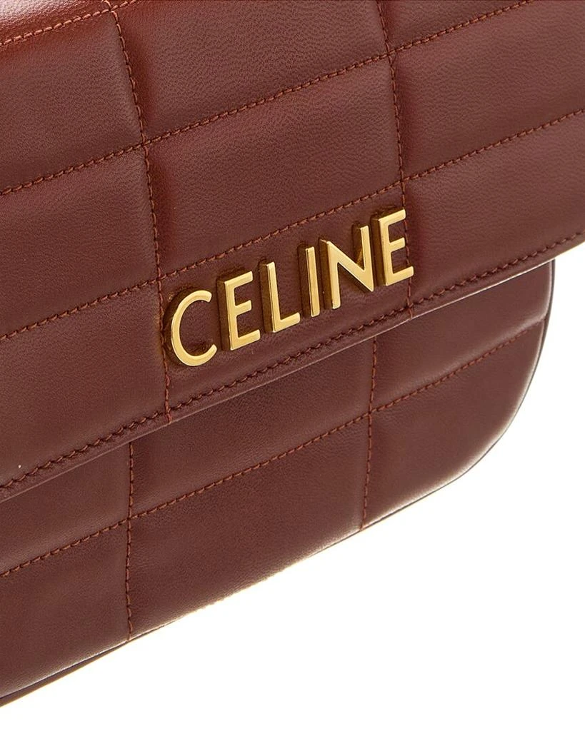 商品Celine|CELINE Monochrome Quilted Leather Shoulder Bag,价格¥19645,第3张图片详细描述