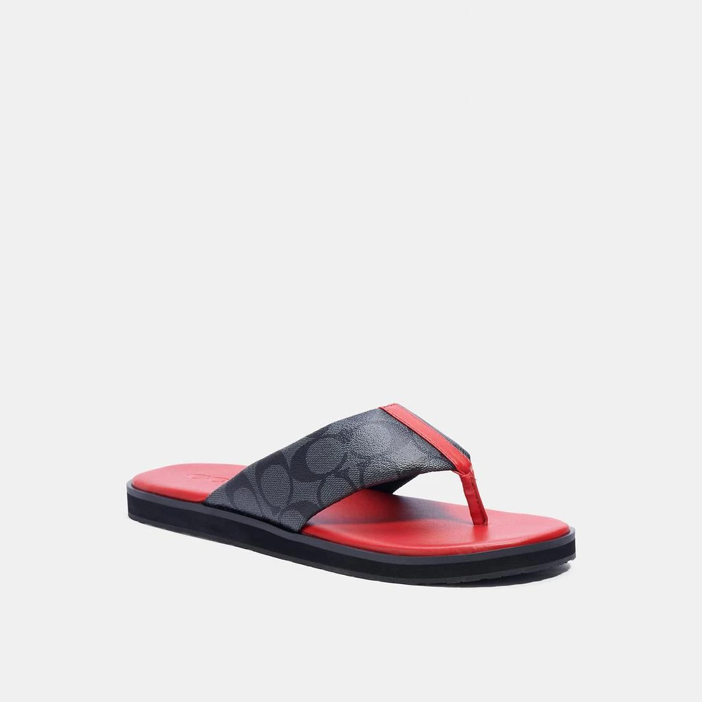 COACH Flip Flop In Signature Canvas 商品