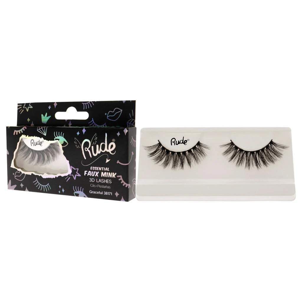 商品Rude Cosmetics|Essential Faux Mink 3D Lashes - Graceful by  for Women - 1 Pc Pair,价格¥97,第4张图片详细描述