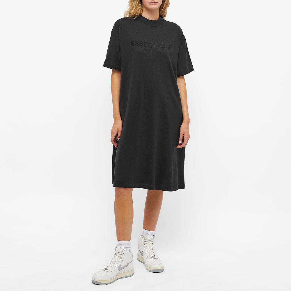 商品Essentials|Fear of God ESSENTIALS Women's Logo Tee Dress - Iron,价格¥635,第6张图片详细描述