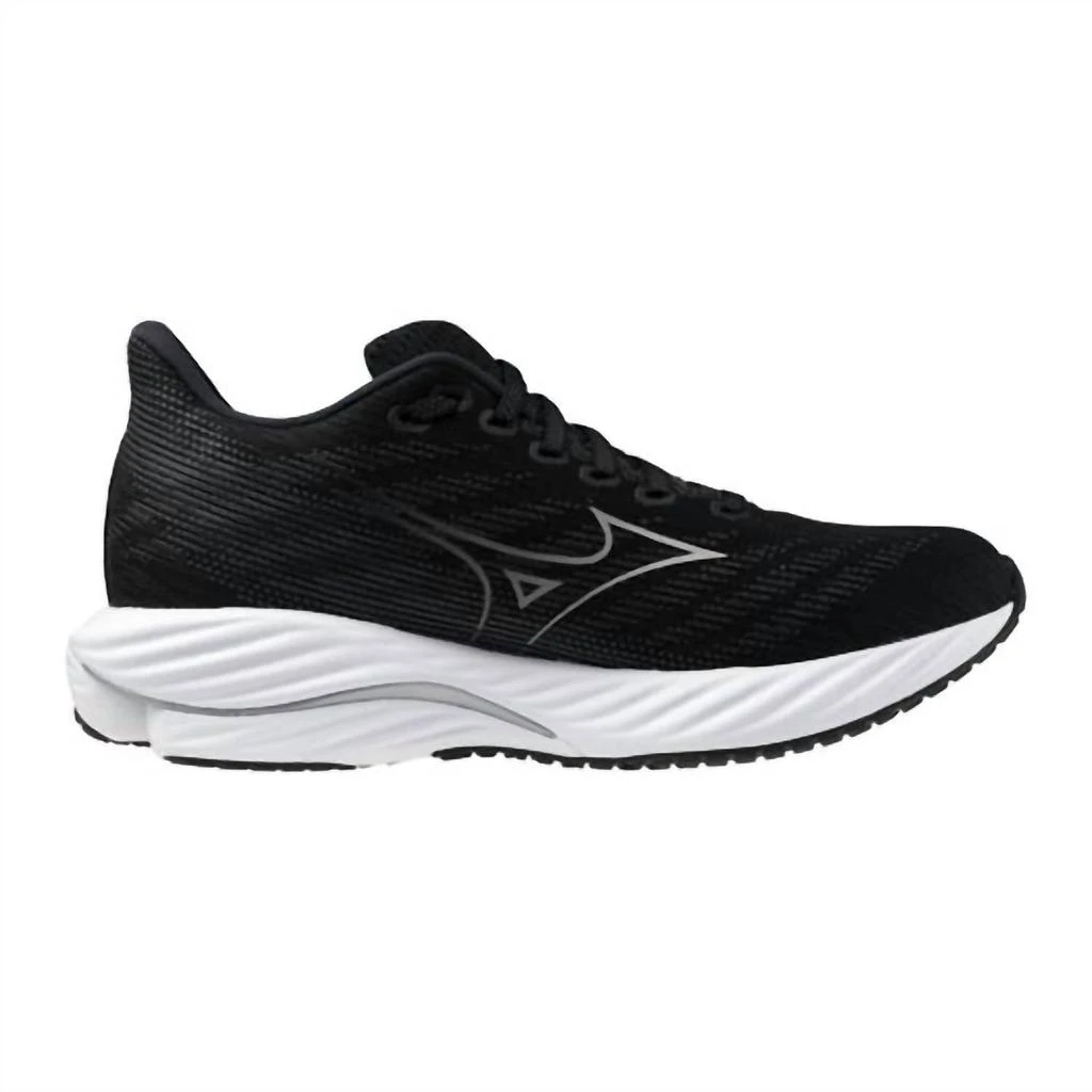 商品Mizuno|Women's Wave Rider 28 Shoes In Black-Harbor Mist,价格¥937,第1张图片