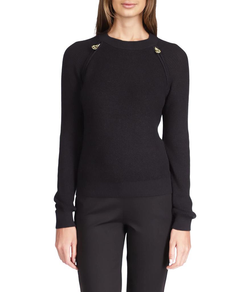 商品Michael Kors|Crop Shaker Zip Sweater,价格¥722-¥730,第1张图片