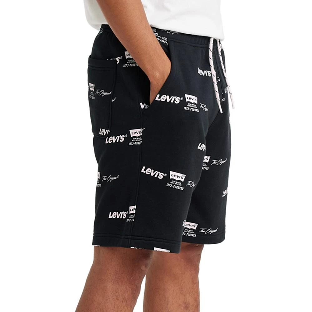 商品Levi's|Men's Relaxed Fit Drawstring Allover Logo Print Shorts,价格¥219,第3张图片详细描述