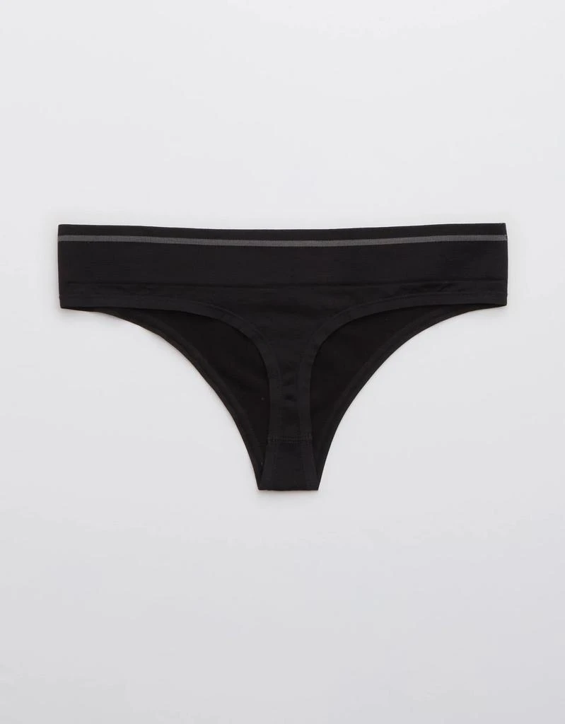商品Aerie|Aerie Seamless Stripe Thong Underwear,价格¥68,第2张图片详细描述