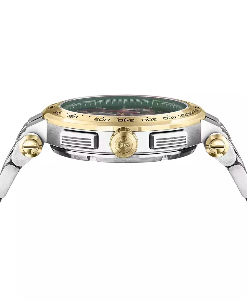 商品Versace|Men's Swiss Chronograph Aion Two-Tone Stainless Steel Bracelet Watch 45mm,价格¥6255,第2张图片详细描述