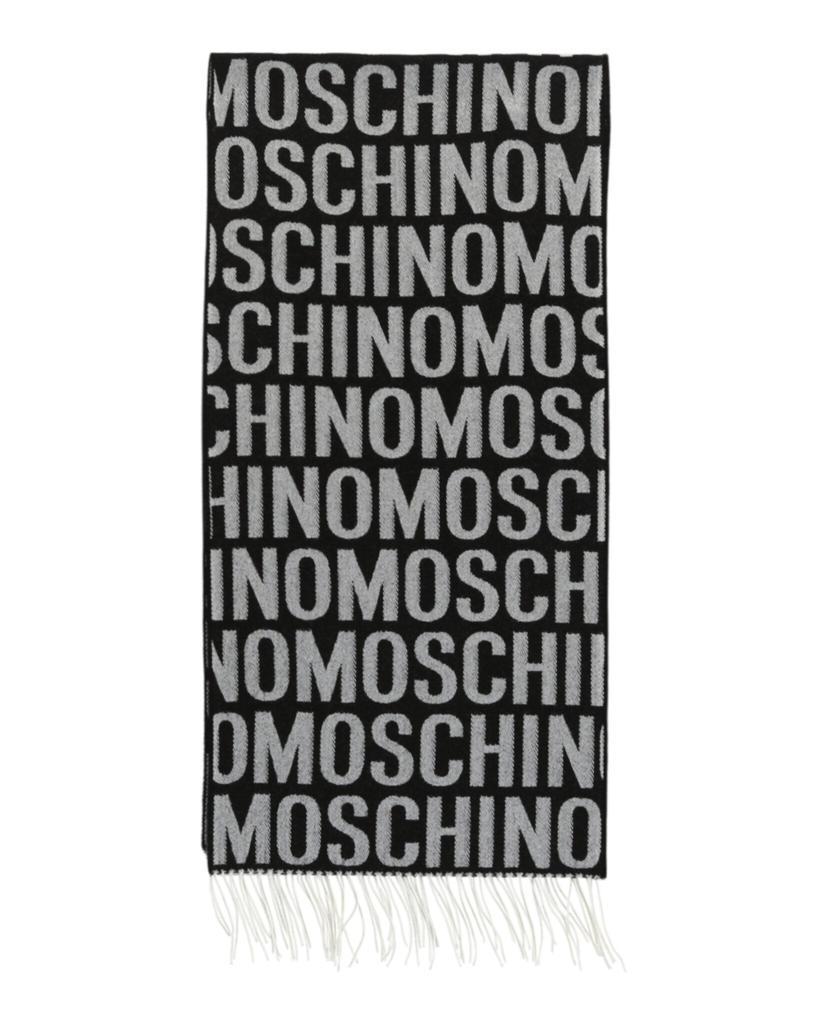 商品Moschino|Logo Wool Fringe Scarf,价格¥508,第1张图片