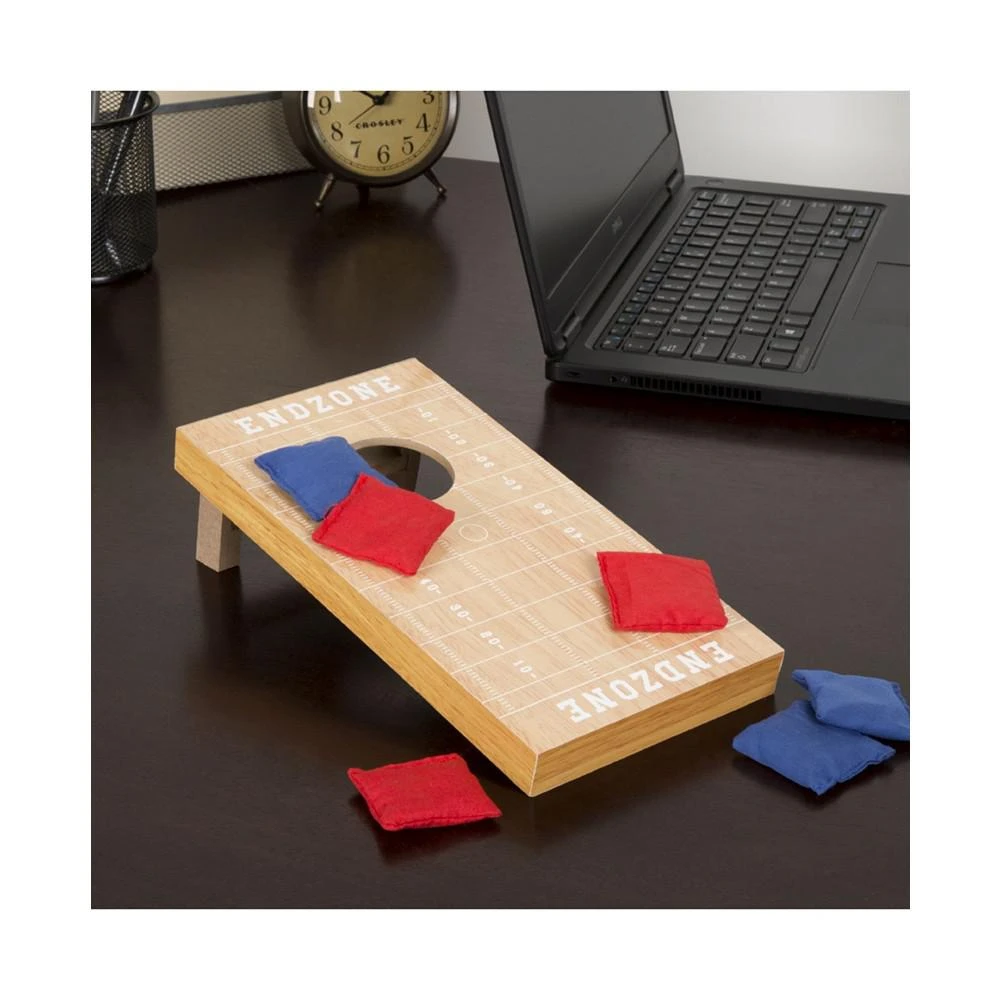 商品Trademark Global|Hey Play Tabletop Cornhole Game - Football Field Theme,价格¥226,第1张图片