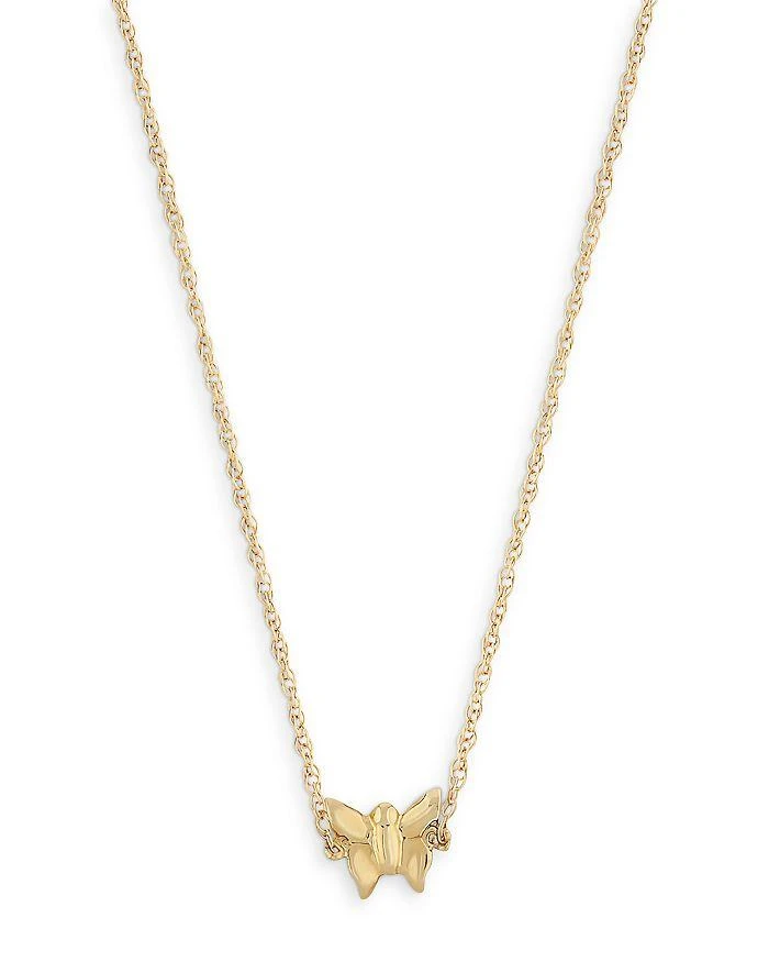 商品Moon & Meadow|14K Yellow Gold Butterfly Pendant Necklace, 18",价格¥1292,第1张图片
