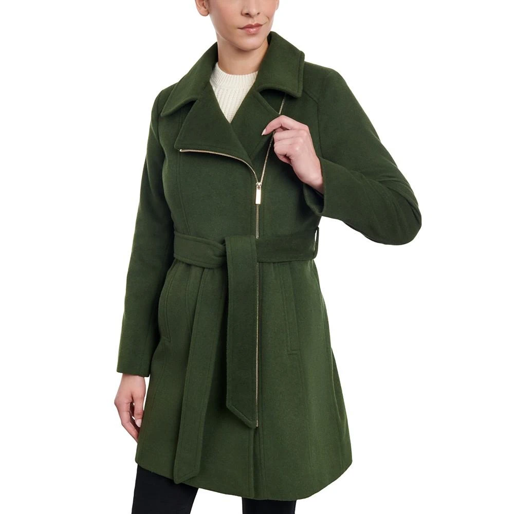 商品Michael Kors|Women's Asymmetric Wool Blend Wrap Coat,价格¥707,第1张图片